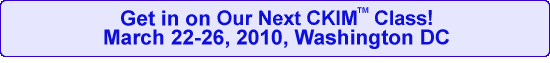 Next CKIM Knowledge Management Workshop November 12-16, 2009